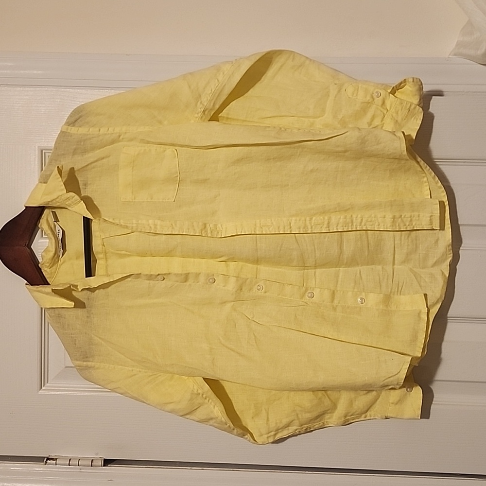 Janie and Jack boys linen shirt size 12 new without tags